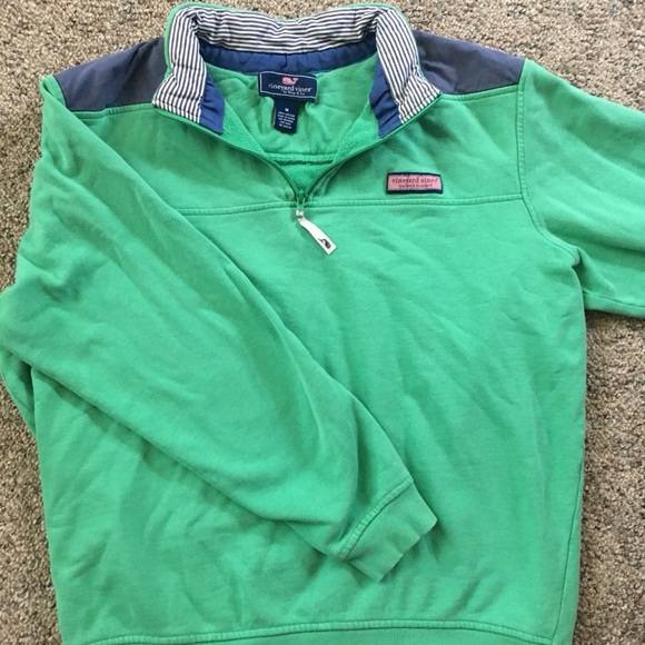 Vineyard Vines: Green Quarter (1/4) Zip - Picture 6 of 6